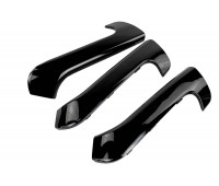 Облицовки рукояток пассажирских дверей черный лак для Гранта, Гранта FL, Калина 2, Датсун