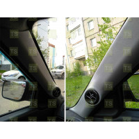 Стойки под пищалки серые (направлены в салон) для Приора Стойки под пищалки серые (направлены в салон) для Приора