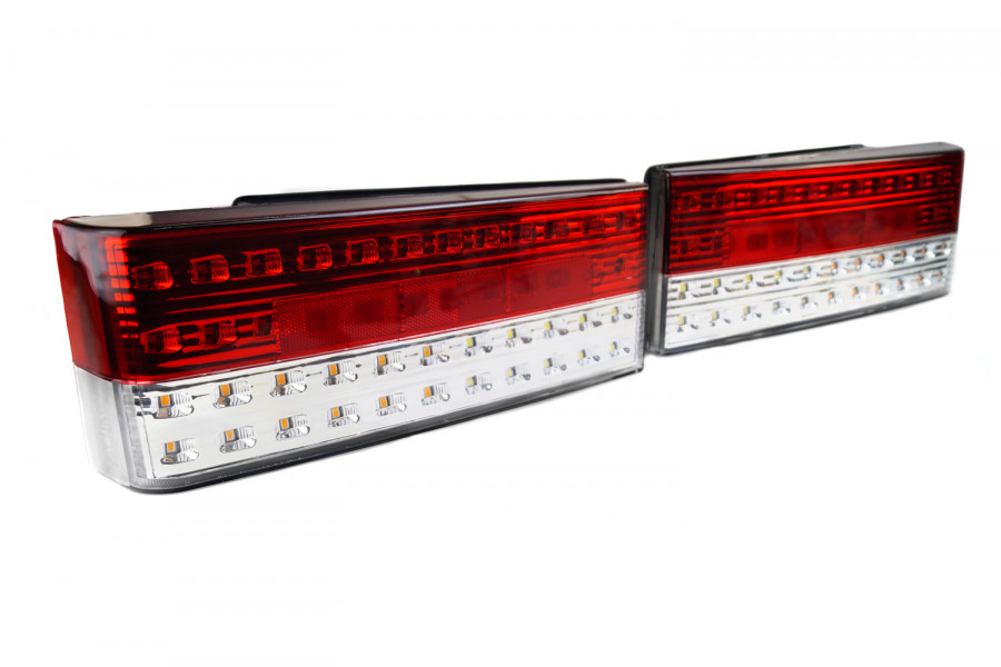 Задние фонари на ВАЗ 2108-21099, 2113, 2114 серые с красной полосой