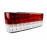 Светодиодные задние фонари красно-белые с полосой для ВАЗ 2108, 2109, 21099, 2113, 2114