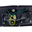 Передние фары черные с линзами, диодными ДХО и двойными поворотниками для ВАЗ 2104, 2105, 2107