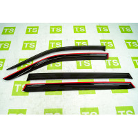 Дефлекторы окон (ветровики) ANV для ВАЗ 2110, 2112, Приора седан, хэтчбек