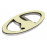 Шильдик-эмблема Ладья хромированная на руль нового образца для Приора 2, Калина 2, Гранта