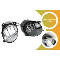 Светодиодные ПТФ Sal-Man 50W 4600lux для Калина, Калина 2, Гранта, Ларгус, Датсун до 2019 года, УАЗ Патриот