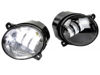 Светодиодные ПТФ Sal-Man 50W 4600lux для Калина, Калина 2, Гранта, Ларгус, Датсун до 2019 года, УАЗ Патриот