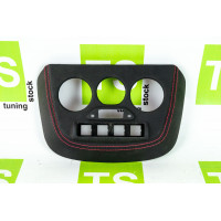 Накладка на консоль нижняя обтянутая экокожей для Калина 2 Люкс (под 4 кнопки)