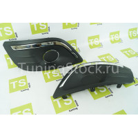 Рамки под ПТФ Тюн-Авто с хром вставкой для Ларгус