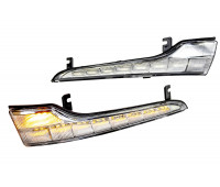 Бегающие светодиодные LED повторители поворота Sal-Man Лексус Стайл хром отражатель (с квадратными секциями) в зеркала образца от 2014 года для Гранта, Гранта FL, Калина, Калина 2, Датсун Бегающие светодиодные LED повторители поворота Sal-Man Лексус Стайл хром отражатель (с квадратными секциями) в зеркала образца от 2014 года для Гранта, Гранта FL, Калина, Калина 2, Датсун