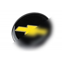 Наклейка на руль нового образца на Шевроле Нива Наклейка на руль нового образца на Шевроле Нива