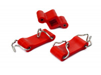 Комплект крепления глушителя CS20 Drive красный полиуретан для ВАЗ 2101, 2102, 2103, 2104, 2105, 2106, 2107