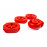 Комплект подушек глушителя красный полиуретан CS20 Drive для Приора