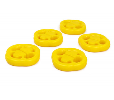 Комплект подушек глушителя CS20 Комфорт желтый полиуретан для ВАЗ 2113-2115, 2108-2109, Ока