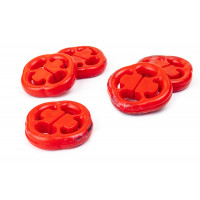 Комплект подушек крепления глушителя CS20 Drive полиуретановые красные для ВАЗ 2113-2115, 2108-21099, Ока