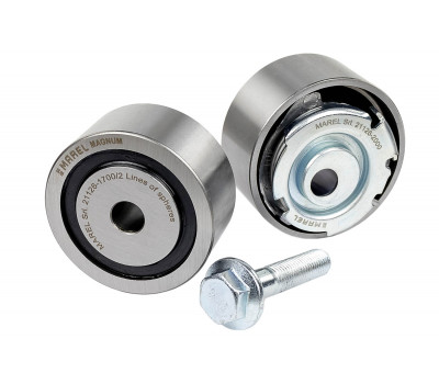 Ролики ГРМ металлические натяжной и опорный Marel для 16-клапанных Иксрей, Веста, Ларгус, Ларгус FL, Гранта, Гранта FL, Приора, Калина, Датсун