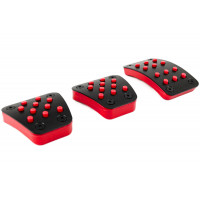 Накладки на педали Sal-Man красные для Гранта, Приора, Калина, ВАЗ 2113-2115, 2110-2112, 2108-21099 без электронной педали газа