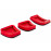 Накладки на педали Sal-Man красные для Гранта, Приора, Калина, ВАЗ 2113-2115, 2110-2112, 2108-21099 без электронной педали газа