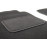 Ворсовые черные коврики с надписью и резиновым подпятником в салон для Лада 4х4 (Нива) 2121, 21213, 21214, 2131