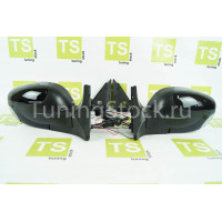 Боковые зеркала Волна черные с повторителем на ВАЗ 2104, 2105, 2107 Боковые зеркала Волна черные с повторителем на ВАЗ 2104, 2105, 2107