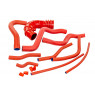 Набор красных патрубков двигателя из армированного каучука для 16-клапанных Приора