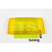 Стекло прямоугольной противотуманной фары желтое Освар для ВАЗ 2108, 2109, 21099