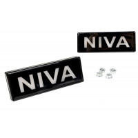 Повторители поворота белые диодные с надписью Niva на крылья для Лада 4х4 (Нива) 2121, 21213, 21214, 2131