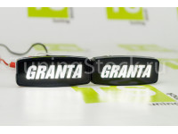 Повторители поворотов LED белые с надписью Granta на Гранта, Гранта FL