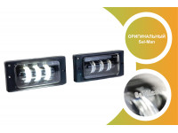 Светодиодные LED противотуманные фары Sal-Man 3 полосы 30W для ВАЗ 2110-2112, 2113-2115, Шевроле Нива до рестайлинга 2009 года