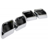 Заглушки Sal-Man в стиле двойного выхлопа AMG Стайл (муляж вместо катафотов) для седана Гранта 2011-2017 годов