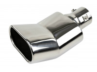 Овальная насадка глушителя Sal-Man HJ-3024 D137х75мм из нержавеющий стали с изгибом