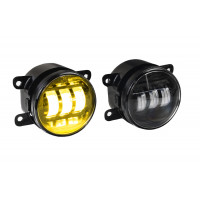 Диодные ПТФ Sal-Man двухцветные (бело-синий 6000К и желтый 3000К) 50W для Рено, Иксрей, Веста, Веста NG, Гранта FL, Ларгус FL, Нива Урбан