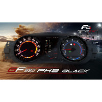 Электронная комбинация приборов Gamma GF 890 PH2 черные кольца для Ларгус FL, Рено Логан, Дастер, Сандеро, Доккер, Ниссан Террано