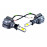 Мощные светодиодные лампы A6 Sal-Man с вентилятором 40W 6000K H3 для Шевроле Нива, ВАЗ 2113-2115, 2110-2112