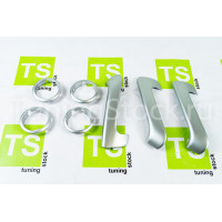 Облицовки ручек пассажирских дверей и кольца дефлектора отопителя жидкий хром на Гранта, Гранта FL, Калина 2, Датсун Облицовки ручек пассажирских дверей и кольца дефлектора отопителя жидкий хром на Гранта, Гранта FL, Калина 2, Датсун