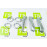 Облицовки ручек пассажирских дверей и кольца дефлектора отопителя жидкий хром на Гранта, Гранта FL, Калина 2, Датсун