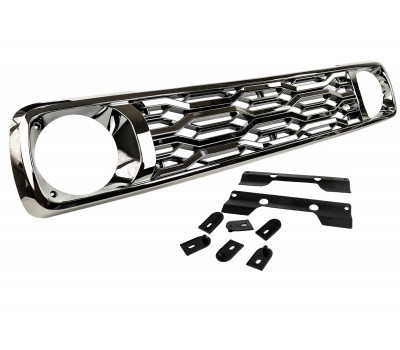 Решетка радиатора Titan хром без места под шильдик для Лада 4х4, Нива Легенд Решетка радиатора Titan хром без места под шильдик для Лада 4х4, Нива Легенд