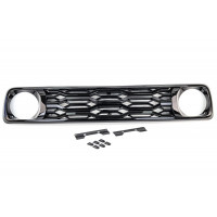 Решетка радиатора Titan черная глянцевая без места под шильдик для Лада 4х4, Нива Легенд Решетка радиатора Titan черная глянцевая без места под шильдик для Лада 4х4, Нива Легенд