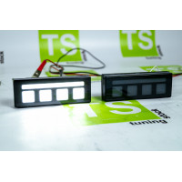 LED повторители поворотника белые с рисунком квадраты для Лада 4х4 (Нива) 2121, 21213, 21214, 2131