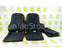 Обивка сидений (не чехлы) ткань с алькантарой на Приора седан