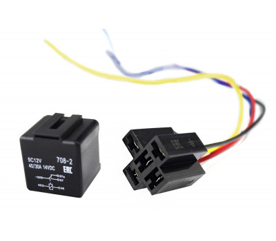 5-контактное реле 40-30А для установки дополнительного оборудования и переключения нагрузок