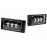 Светодиодные ПТФ Sal-Man 29W 4600lux 3 полосы двухцветные (бело-синий 6000К и желтый 3000К) для ВАЗ 2110-2112, 2113-2115, Шевроле Нива до рестайлинга 2009 года