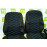 Обивка сидений (не чехлы) ткань с алькантарой (цветная строчка Соты) для ВАЗ 2108-21099, 2113-2115, 5-дверной Лада 4х4 (Нива) 2131