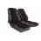 Обивка сидений (не чехлы) экокожа с алькантарой (цветная строчка Соты) для ВАЗ 2108-21099, 2113-2115, 5-дверной Лада 4х4 (Нива) 2131