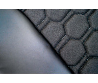 Обивка сидений (не чехлы) экокожа с тканью Полет (цветная строчка Соты) для ВАЗ 2110
