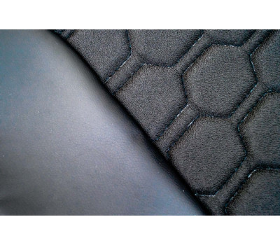 Обивка сидений (не чехлы) экокожа с тканью Полет (цветная строчка Соты) для ВАЗ 2110