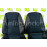 Обивка сидений (не чехлы) экокожа с алькантарой, горизонтальной отстрочкой (Линии) на ВАЗ 2111, 2112
