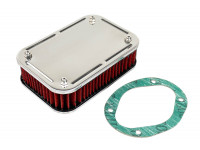 Красный воздушный фильтр нулевого сопротивления для карбюраторных Лада 4х4 (Нива), ВАЗ 2113-2115, 2110-2112, 2108-2109, 2101-2107, Ока