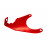 Красный кронштейн фильтра нулевого сопротивления Sal-Man для 8-клапанных ВАЗ 2108-21099, 2110-2112, 2113-2115, Гранта, Гранта FL, Калина, Калина 2, Приора