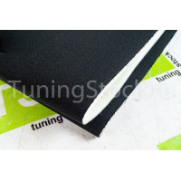 Ткань черная на подкладке 10мм для перетяжки обивок дверей 1х1.5м Ткань черная на подкладке 10мм для перетяжки обивок дверей 1х1.5м