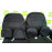 Обивка сидений (не чехлы) черная ткань (центр черная ткань 10мм) на Приора седан