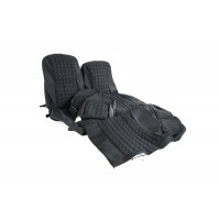 Обивка сидений (не чехлы) ткань с черной тканью 10мм (цветная строчка Ромб/Квадрат) для ВАЗ 2108-21099, 2113-2115, 5-дверной Лада 4х4 (Нива) 2131